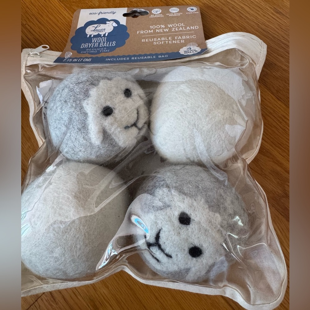 Sheep Wool Dryer Balls bag eco-friendly evriholder New Zealand 100% NEW gift